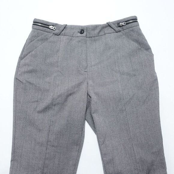 Worthington Dress Pants Womens 6 Gray Polyester Stretch Zip-Waist Classic Formal - Picture 3 of 8